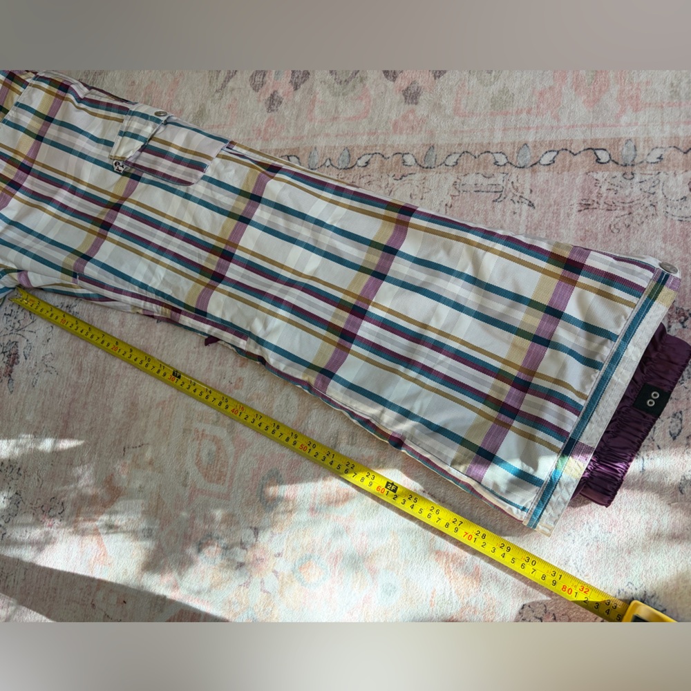 Roxy Multicolor Plaid Cargo Pants - image 7